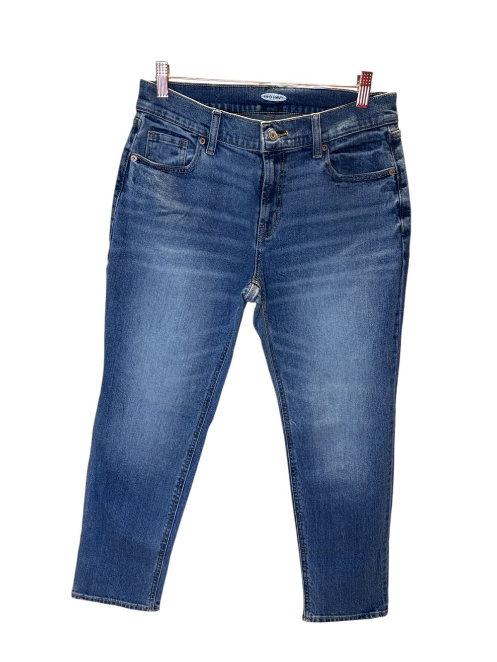 Old Navy Mid-Rise Cropped Slim Jeans - Blue